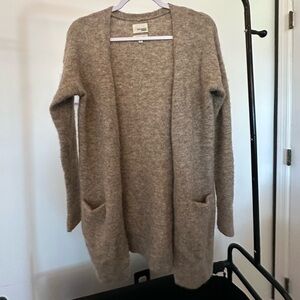 Wilfred Taupe Open Front Cardigan